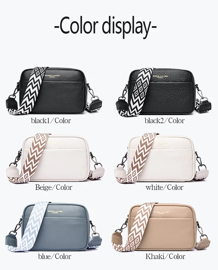 2023 Genuine Leather Women Crossbody Small Square Bag Shoulder Messenger Bags Luxury Solid Color Leather Handbag Female Tote Sac
