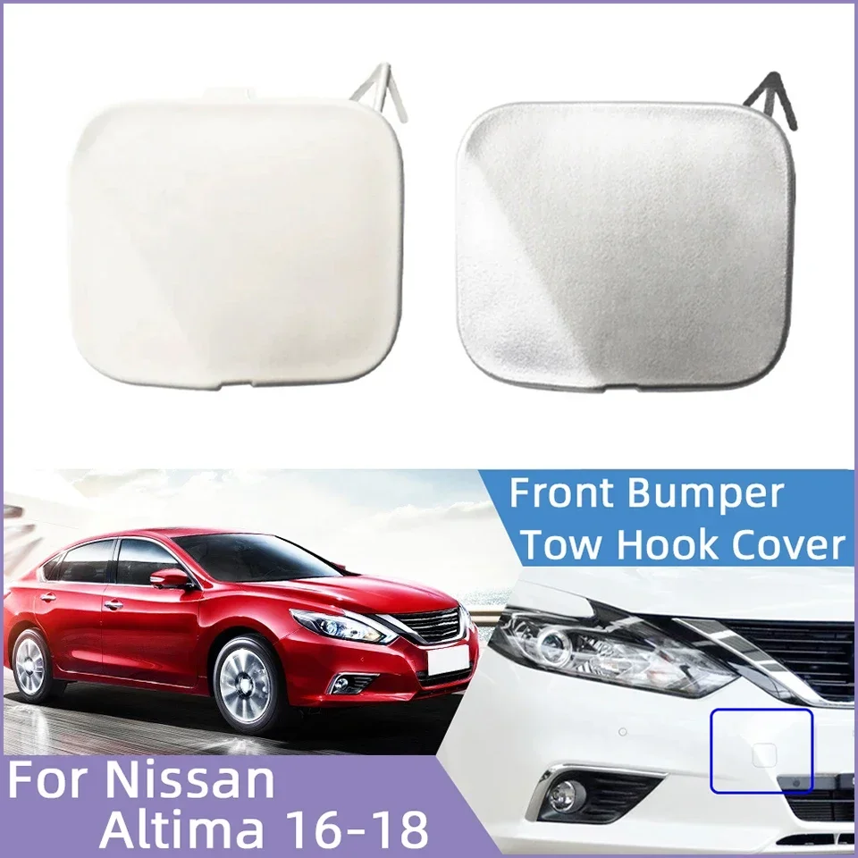 

Front Bumper Tow Hook Eye Cover Cap For Nissan Altima 2016 2017 2018 622A09HS0A Car Accessories Towing Hauling Trailer Lid Trim