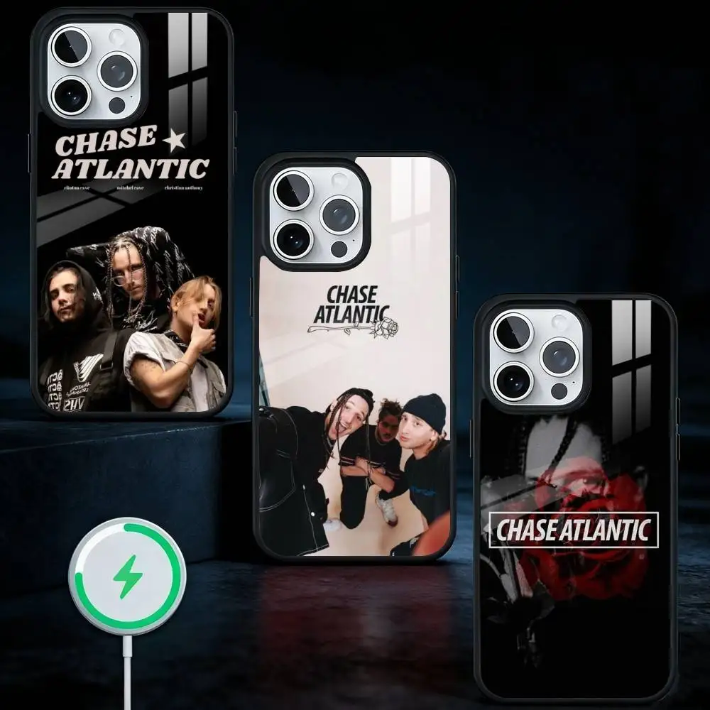 

C-Chase A-Atlantic music band Phone Case For iPhone17,16,15,14,13 Plus,Pro Max Magnetic For Magsafe Wireless Charging