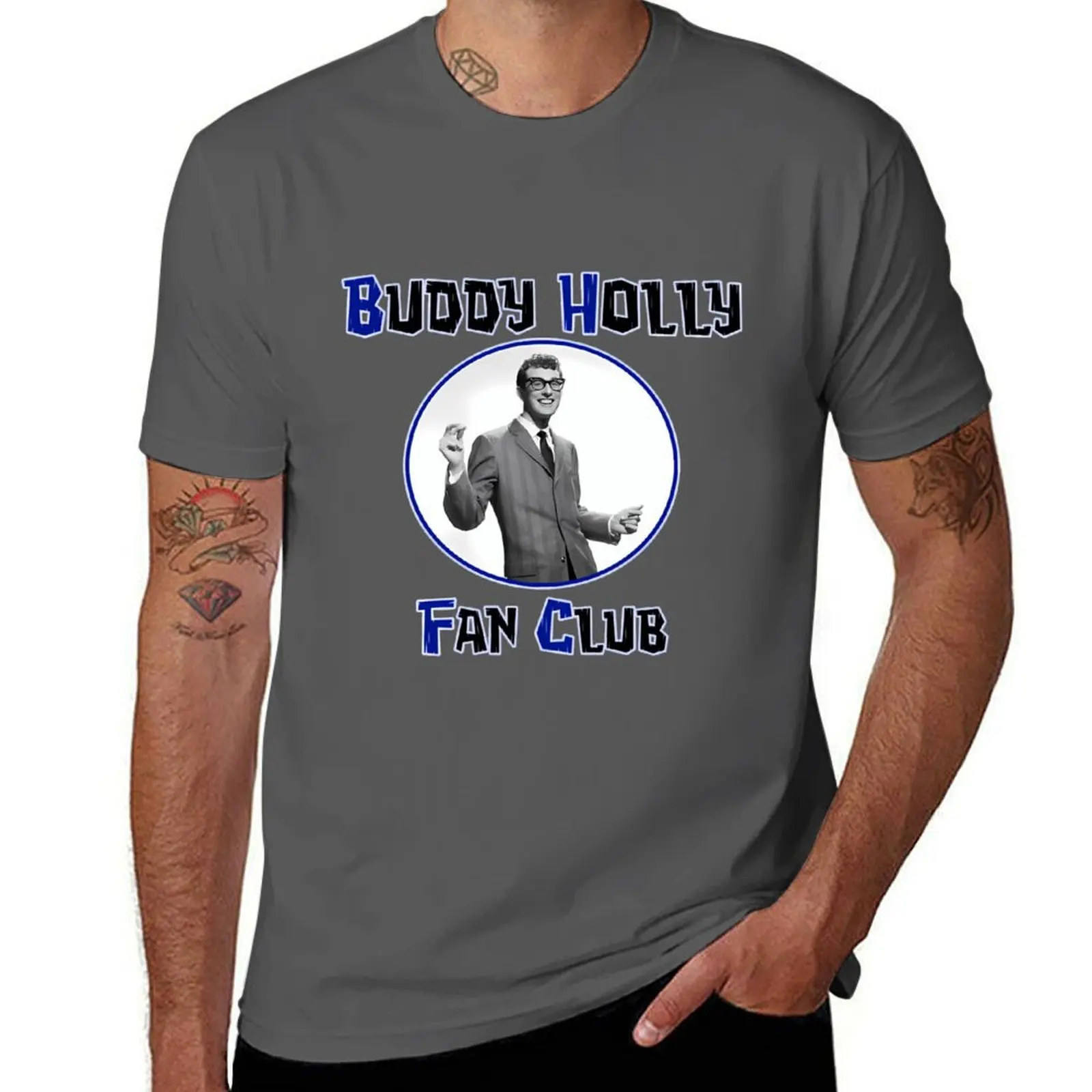 Buddy Holly Fan Club T-Shirt t shirts for man graphic tees man t shirt cotton man t shirts high quality luxury brand T-Shirt
