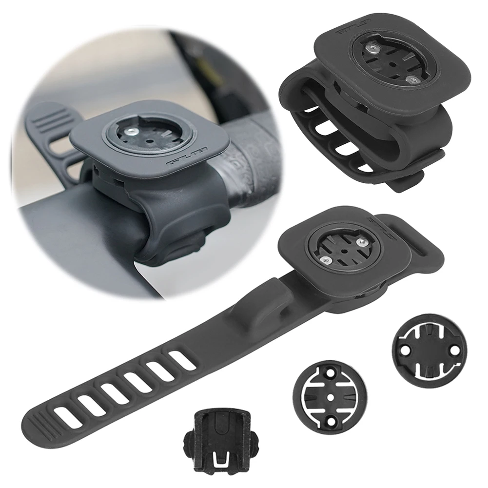 1-5PCS Silicone Bicycle Computer Mount Shockproof Bicycle Handlebar Computer Mount Cycling Bike Computer Stand for MTB Road Bike