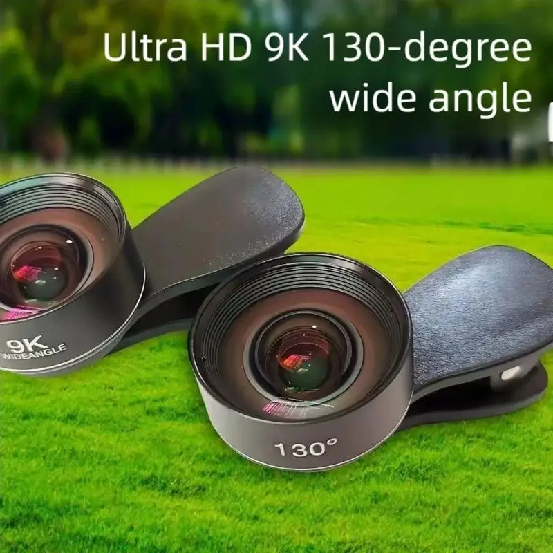 130 ° Kąt Wide Telefoniczny obiektyw Szybki odłączany klip anty zniekształceń dla większości telefonów komórkowych łatwa