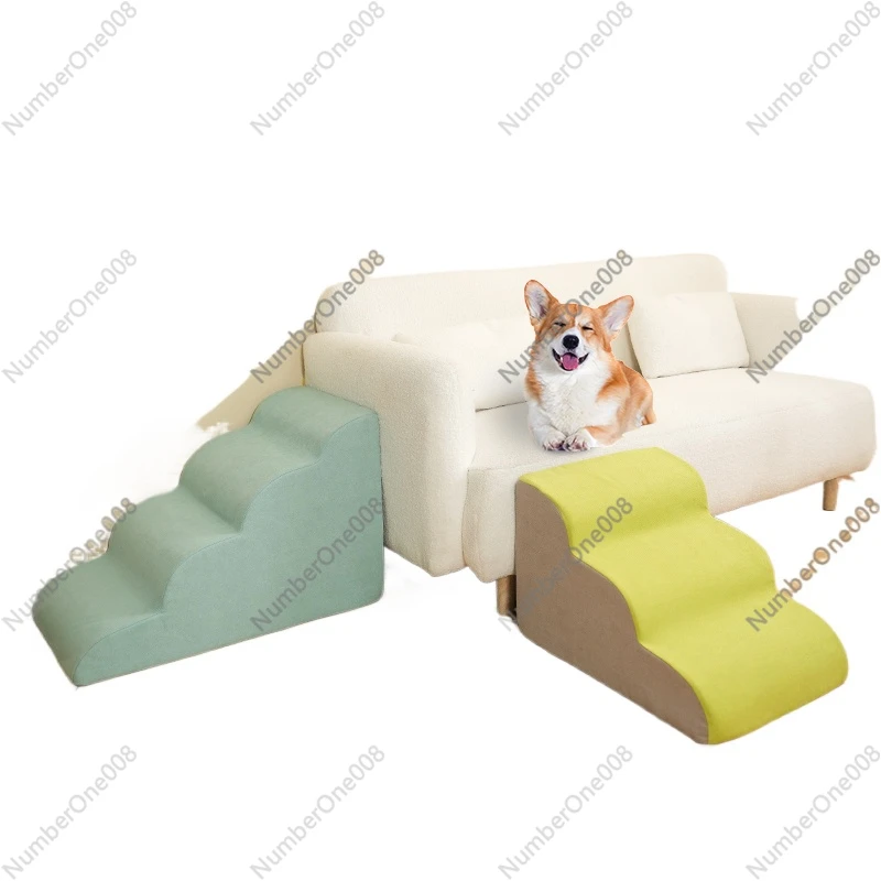 Pet Stairs Small Dog Sofa Bed Step Slope Non-Slip Ladder Older Dog Removable and Washable Ladder