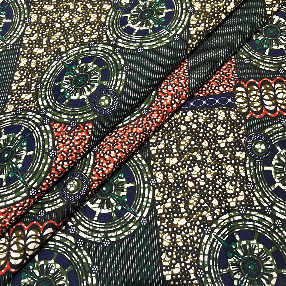 6 ярдов Анкара восковая ткань 2025 Высококачественная африканская ткань с восковым принтом Африканская гарантированная настоящая восковая ткань