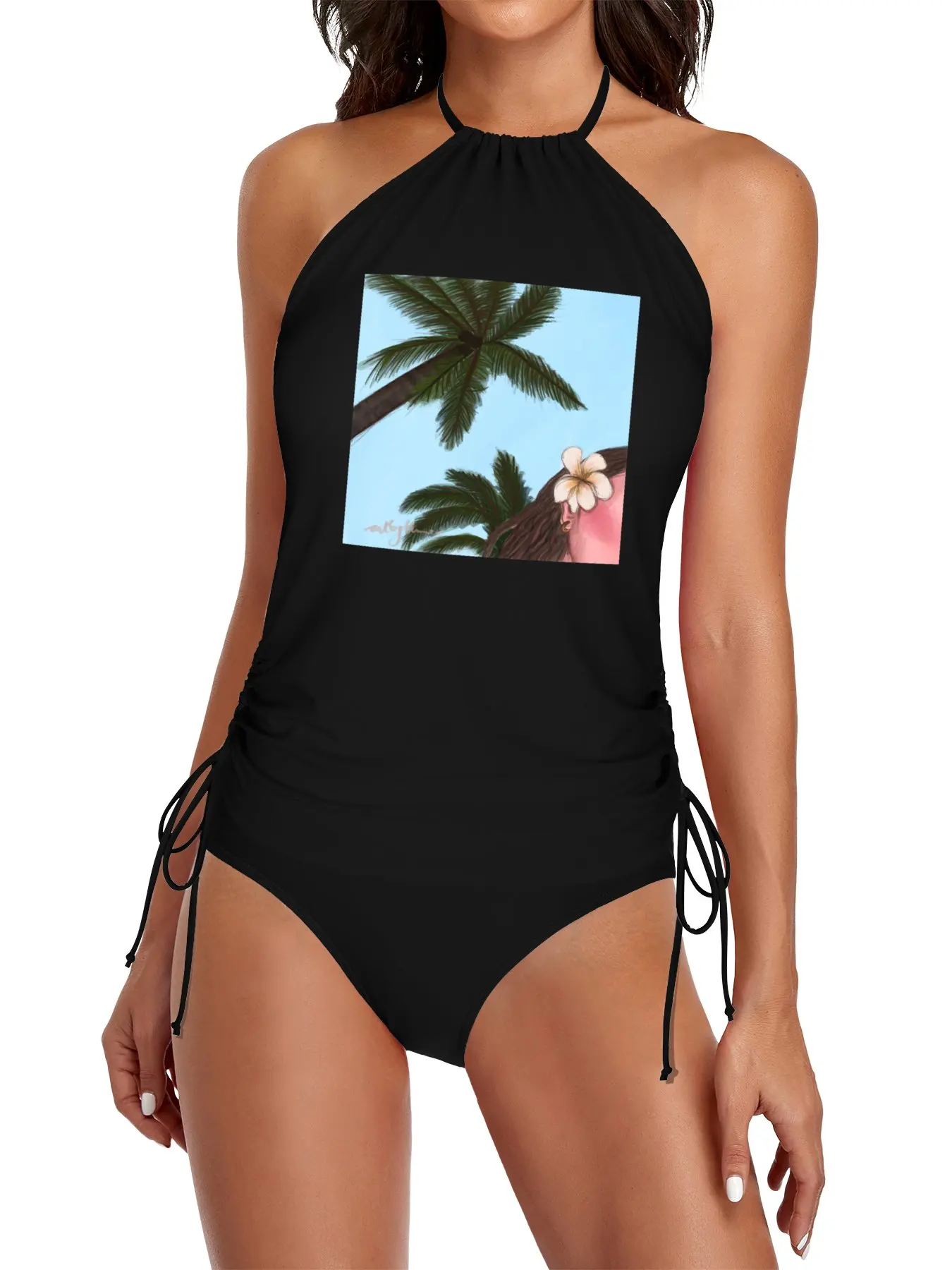 

Ocean waves girl Split Swimsuit Set Summer set woman Women's bathing suits summer women set bikinis for women
