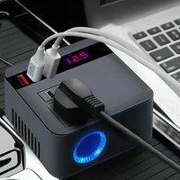 Car Inverter DC12V/24V to DC110V/220V 150W Peak LED Display Sockets Power Inverter Automobiles Inverters Adapters Fast Charging