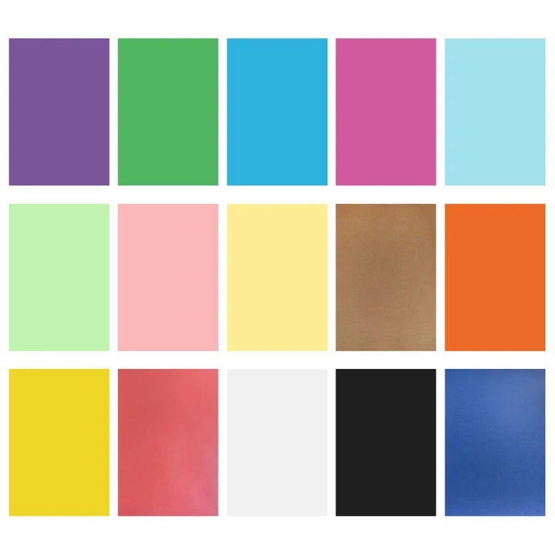 50 Sheets 8K Coloured Card Stock, Thick Color Paper, Handmade Folding Paper, Color Paper Suitable for Various Printers Dropship