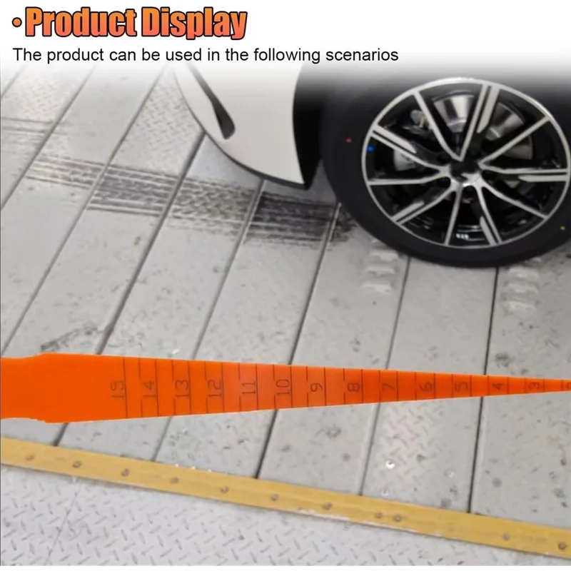 مقياس محاذاة فجوات لوحة باب السيارة من KYCOR، مسطرة ثعبان بلاستيكية لأداة تحديد موضع قياس جسم السيارة (قطعتان) #3
