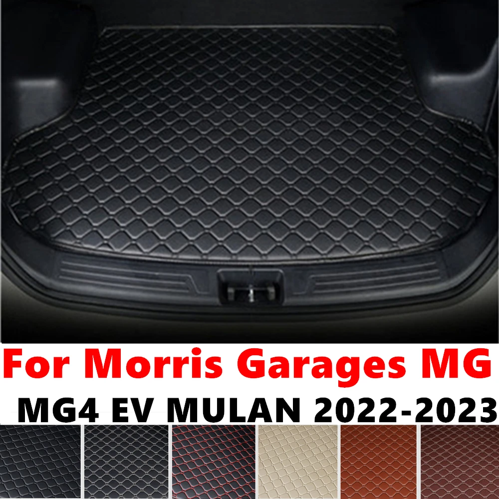 Car trunk mat for Morris Garages MG MG4 EV MULAN EH32 2023 22 Rear Cargo Liner Cover Interior Accessories Tail Boot luggage Pad