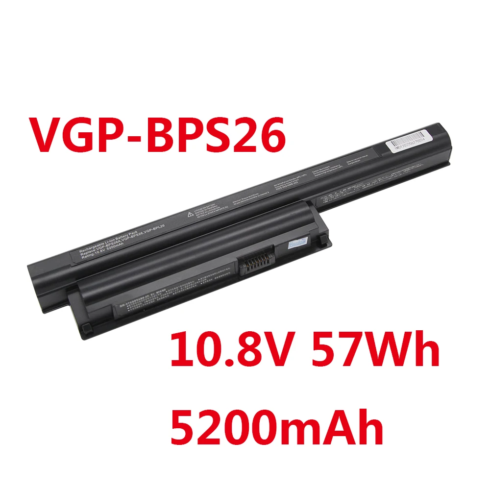 Laptop Battery VGP-BPS26 10.8V For Sony Vaio BPL26 BPS26A SVE17 CA CB EG EH EJ EL VPCCA VPCCB VPCEG VPCEH VPCEJ VPCEL 1711q1rw