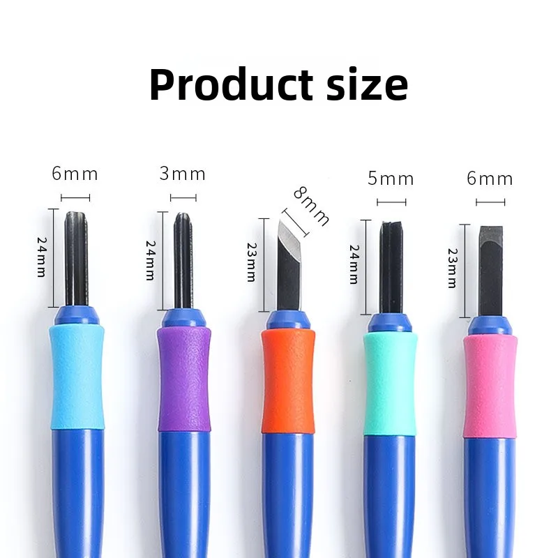 Японский нож для резьбы по дереву сакуры, гравировальный нож, резиновый штамп, нож для гравировки по дереву, 1 шт.