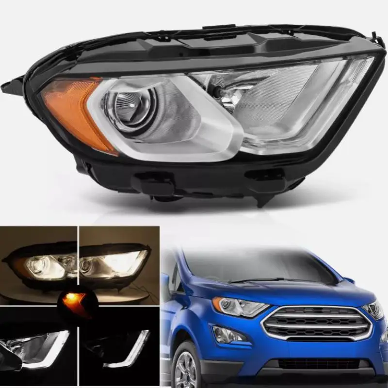 Accesorios de coche de alta calidad, faros LED DRL para Ford EcoSport halógeno 2018-2022 con bombillas izquierda + derecha