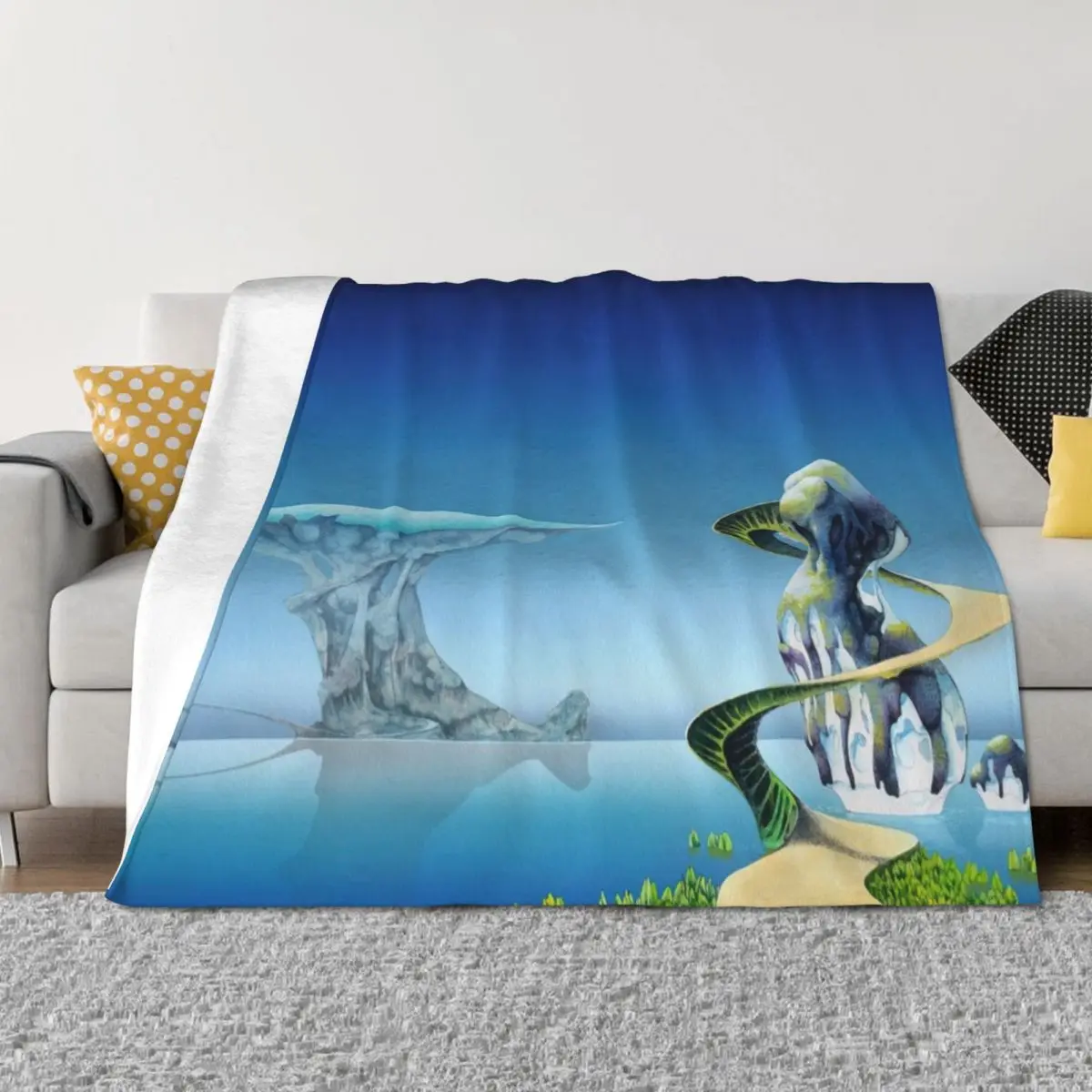 

Roger Dean Throw Blanket Sleeping Bag Tourist Flannels Flannel Blankets