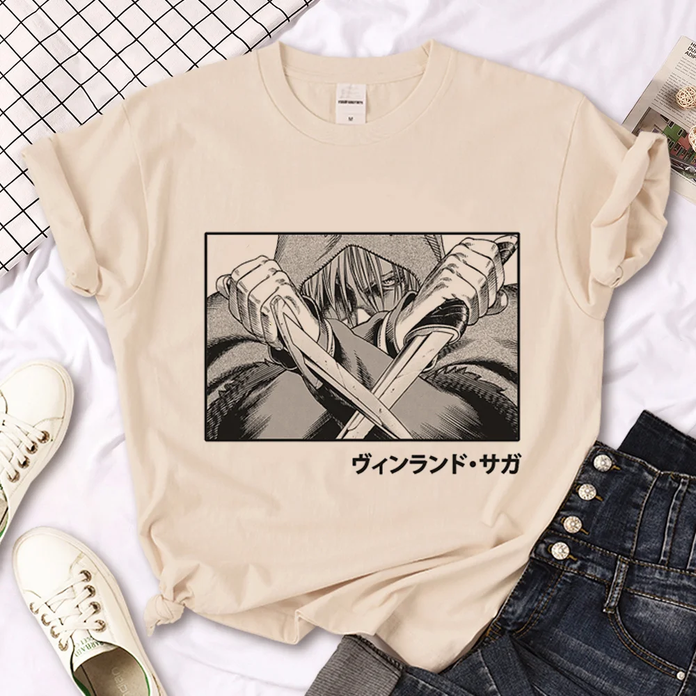 

Thorfinn Vinland Saga Vinrando Saga t-shirts women anime comic top female y2k designer 2000s clothing