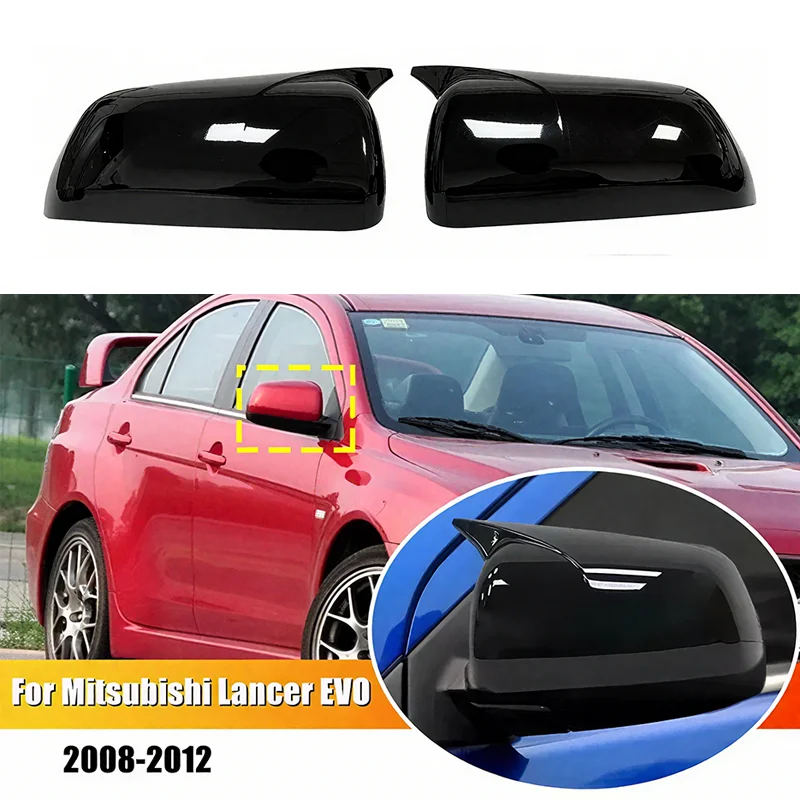 

Для Mitsubishi Lancer X 10 EX EVO 2008-2016 Автомобильная наклейка на боковое зеркало заднего вида, крышка крыла, внешняя отделка корпуса заднего вида