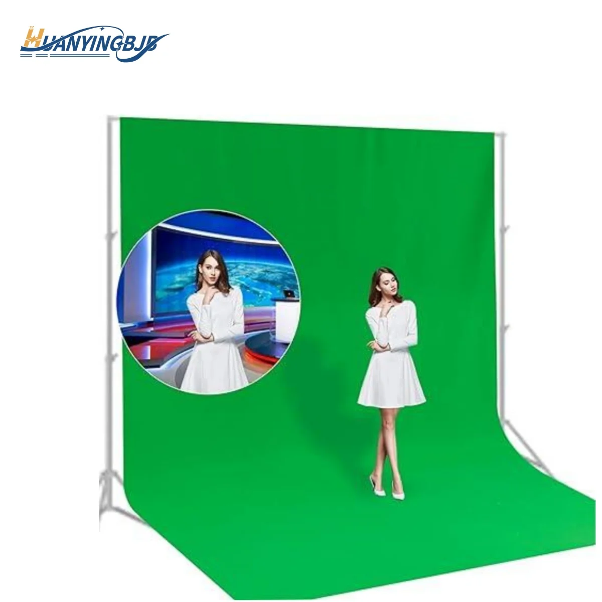 HUANYINGBJB Photography Backdrops Muslin Cotton Green Screen Chroma key Fabric Background Cloth For Photo Studio Video Curtain