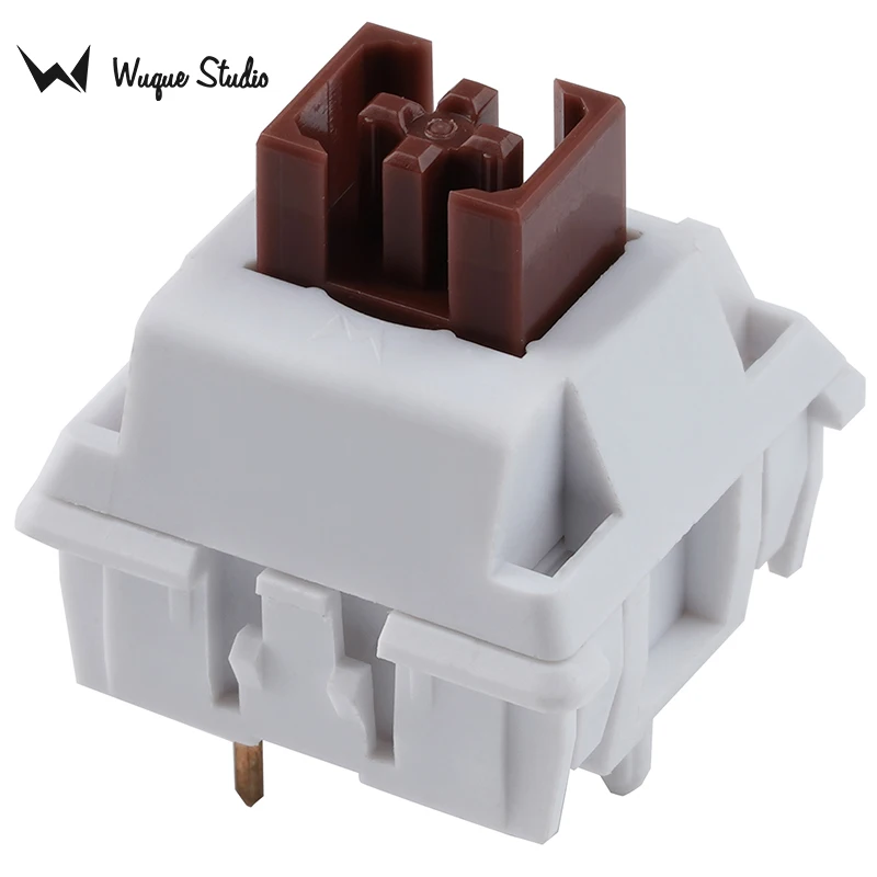 Wuquestudio WS Switch Brown tattile Feeling POM Stem custodia in Nylon supporto PCB a 5pin per tastiera meccanica