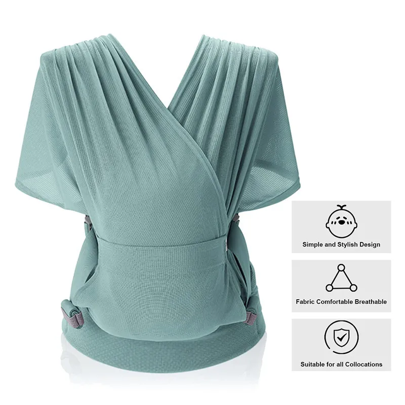 All in One Breathable Baby Sling Lightweight Hands Free Baby Carrier Sling Baby Carrier Wrap Baby Carriers for Newborn Infant