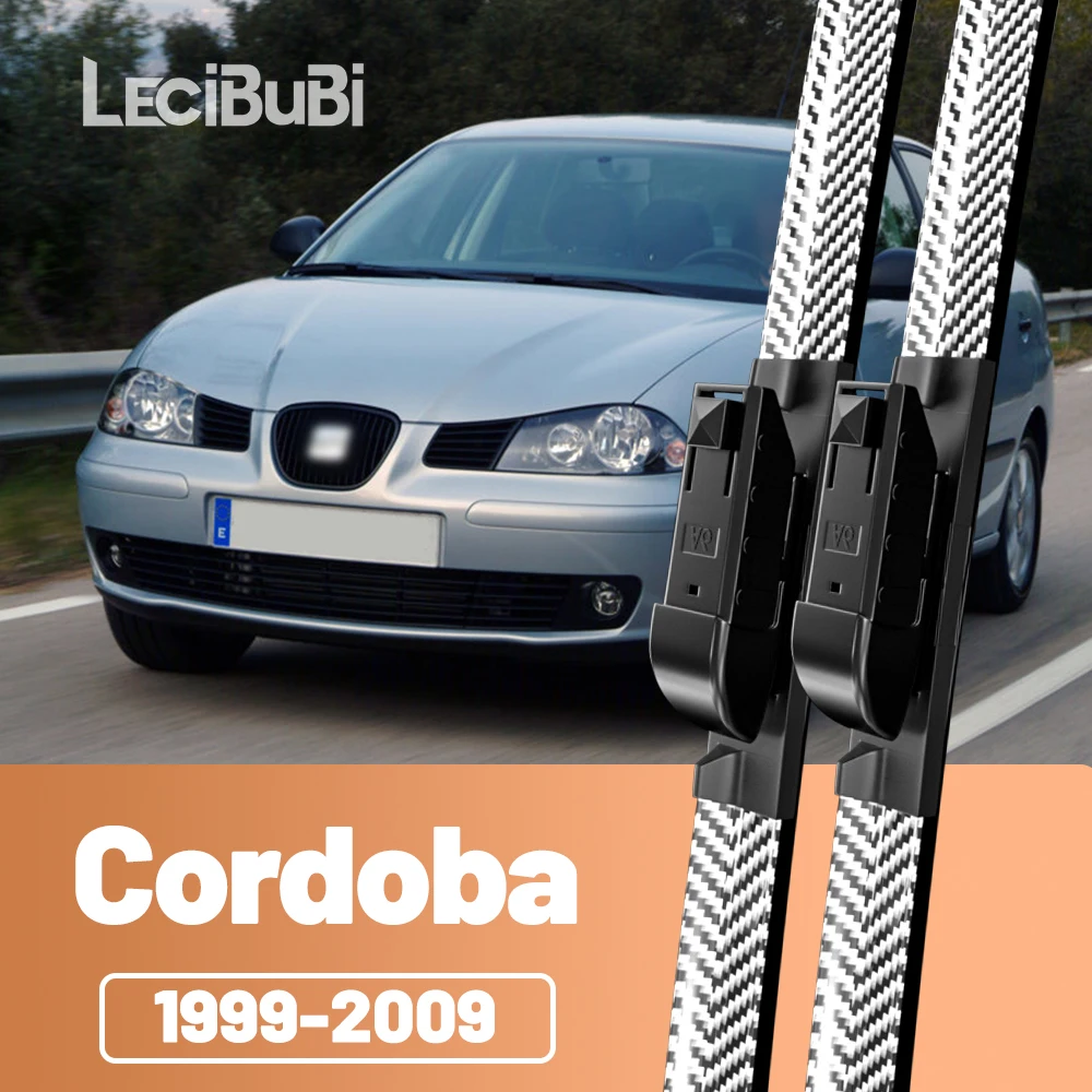 2 stücke Frontscheibe Scheibenwischerblätter Carbon Faser Scheibenwischer Für Seat Cordoba 1999-2009 2000 2001 2002 2004 2005 2007 2008