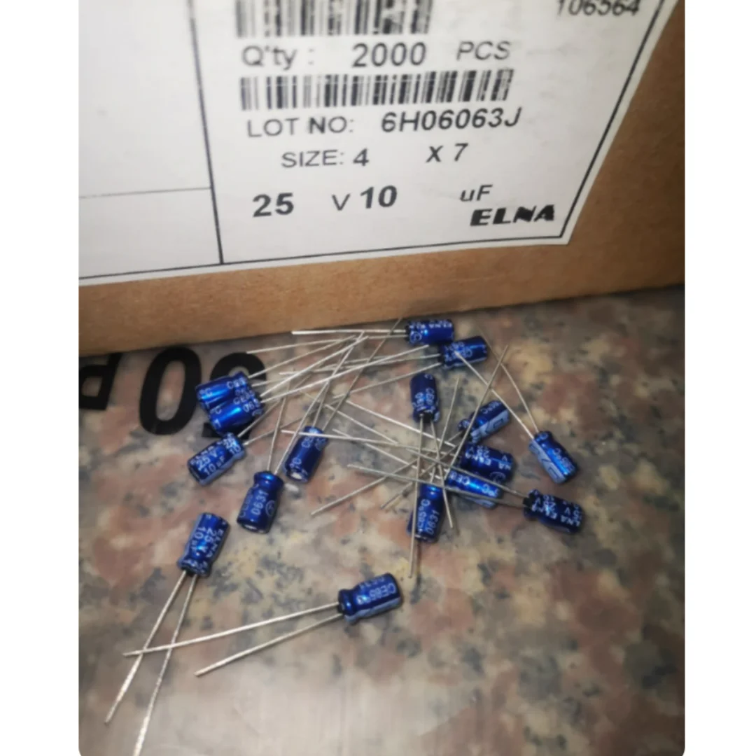 

10UF 25V Japan ELNA Capacitor 25V10UF 4*7 RC2 Audio Blue Cap