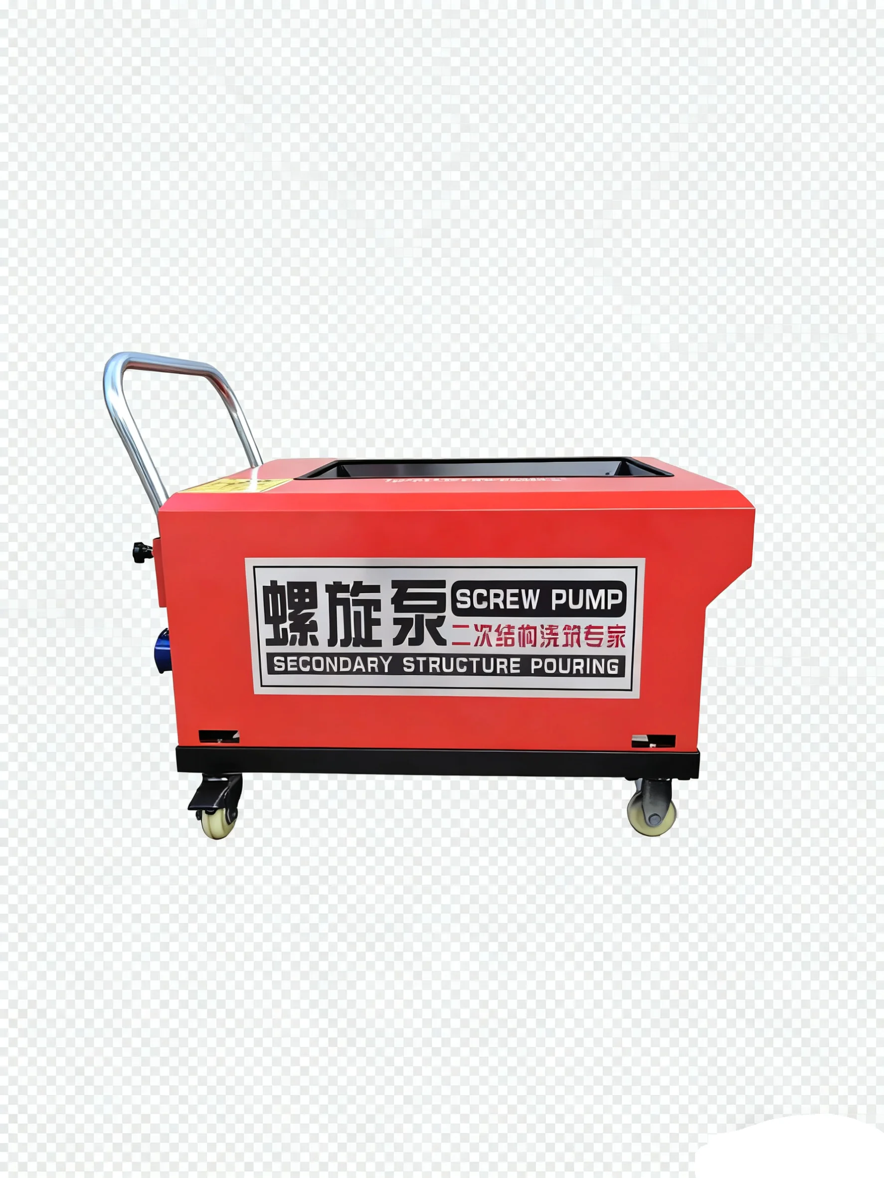 Electric 380V220V Miniature Screw Conveyor Concrete Pump Secondary Cement Mortar Pouring Machine view 6