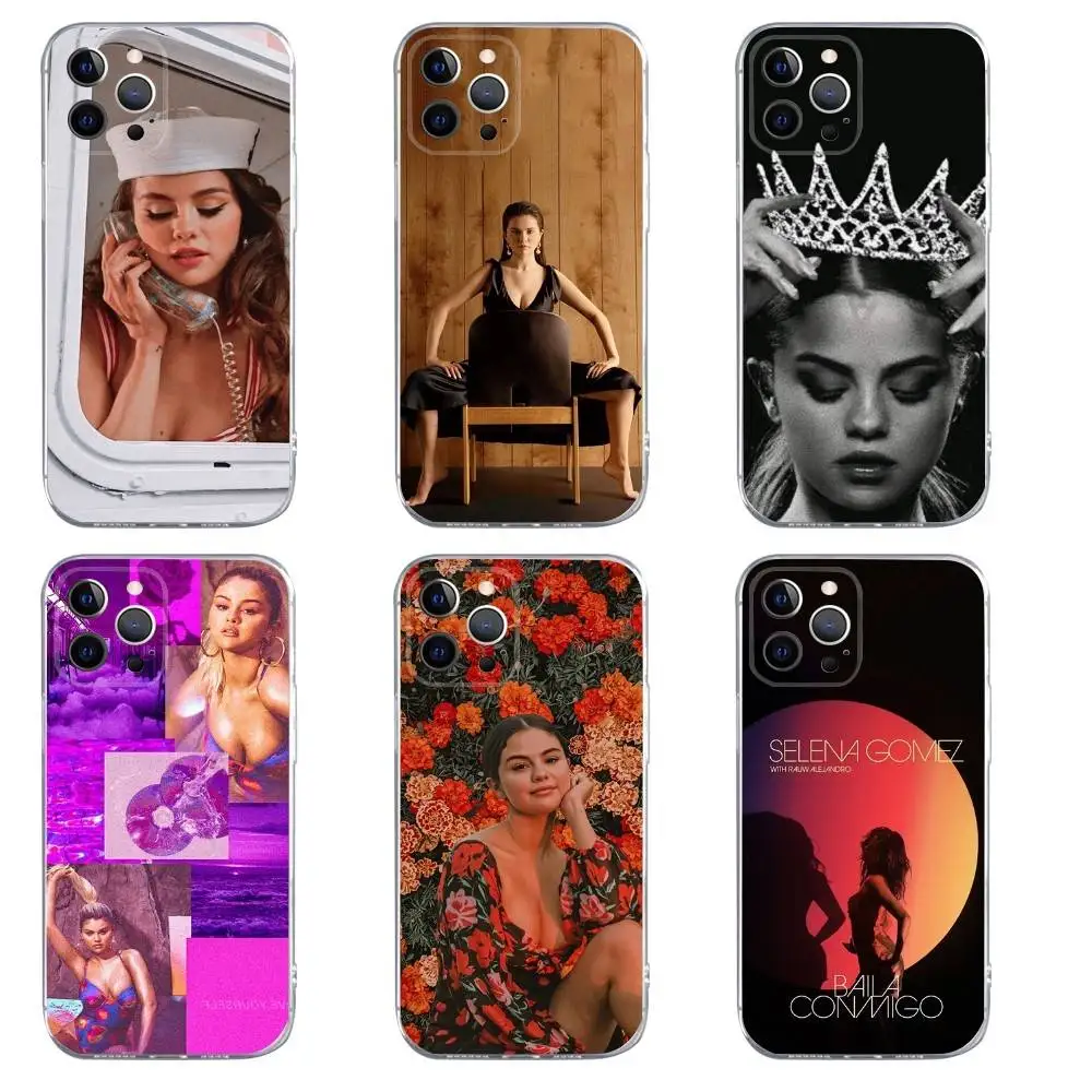 

Singer S-Selena Gomez Phone Case For iPhone 16,15,14,13,12,11,Pro,Max,Xs,Xr,X,7,8,Plus,Mini Silicone Clear Cover