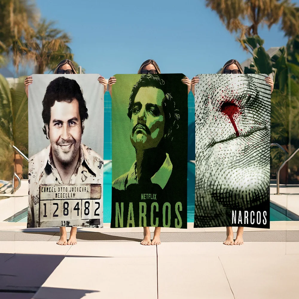 Lord Pablo Escobar Narcos Mugshot Beach Towel Colorful Bath Towels For Girl Quick Dry Custom Sand Free Beach Yoga Spa Gym Pool