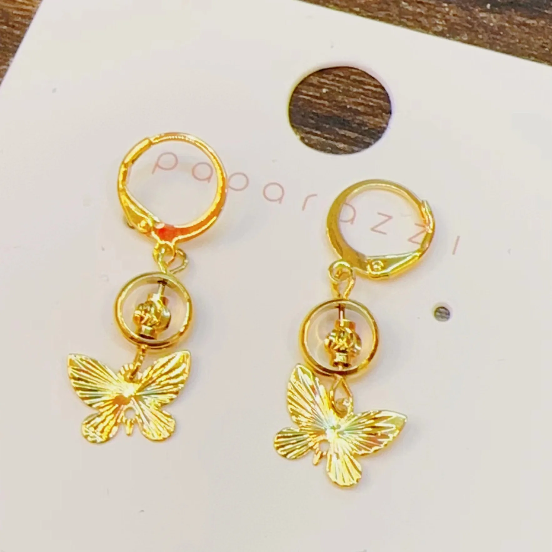 Pure 18K Gold Color Butterfly Long Tassel Earrings Female Gold Color Earring Women's Jewelry Not Fade