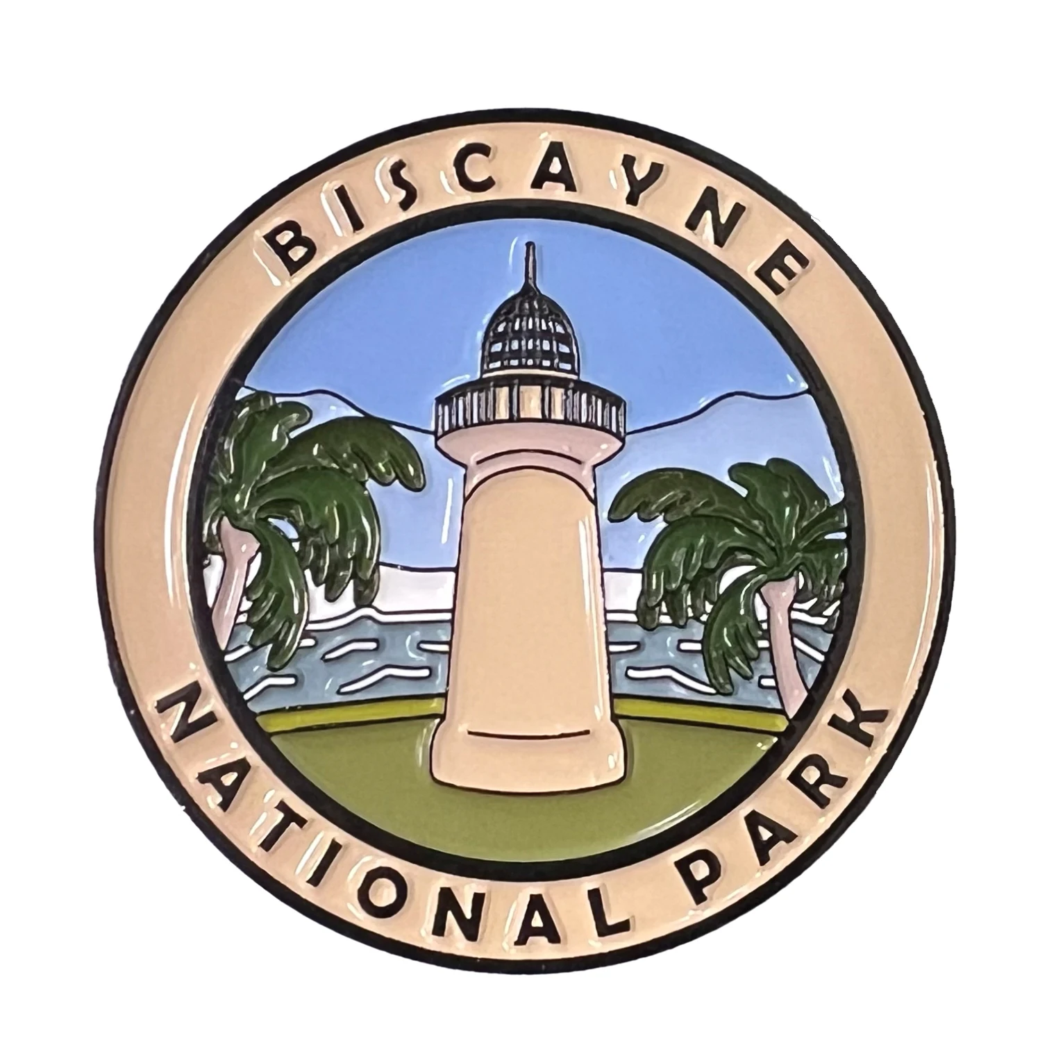 Biscayne National Park Collectible Magnet – Enamel Finish, 52mm – Cre8Travel