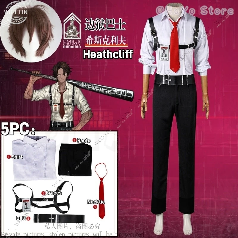 

Heathcliff Limbus Cos Company REVENGE Косплей Костюм Парик Коричневые Волосы Женщина Мужчина Ролевая Игра Унисекс Ежедневный Наряд Комикс-Кон Персонаж