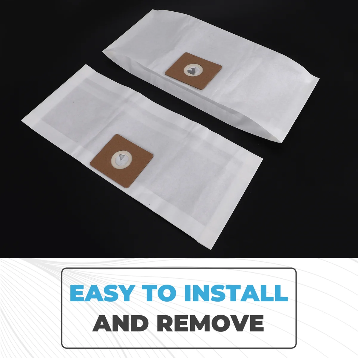 T65C! 12 عبوة من أكياس المكنسة الكهربائية لمكنسة Shop-Vac 9066800 2-2.5 جالون من النوع B وQAM70، أكياس ورق فلتر ممتازة للاستعمال مرة واحدة