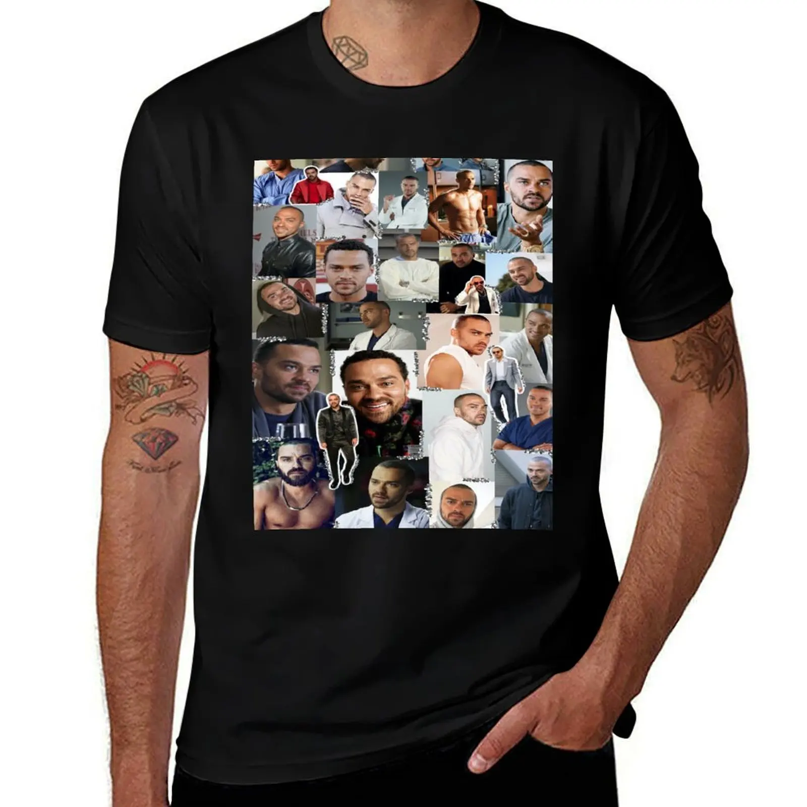 

Jackson Avery Collage T-Shirt graphic t shirts for man men t shirt cotton 100% t shirt man luxury T-shirt
