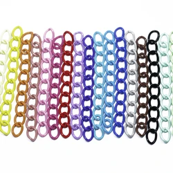 19 Colors 10-50pc/Lot 0.5x5cm End Chains with Extended Extension Tail Chain Connector for Jewelry Making Findings