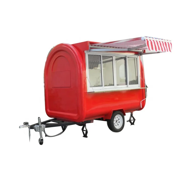 New Product In China Ice Cream Cart Trailer Food Cart with Deep Fryer