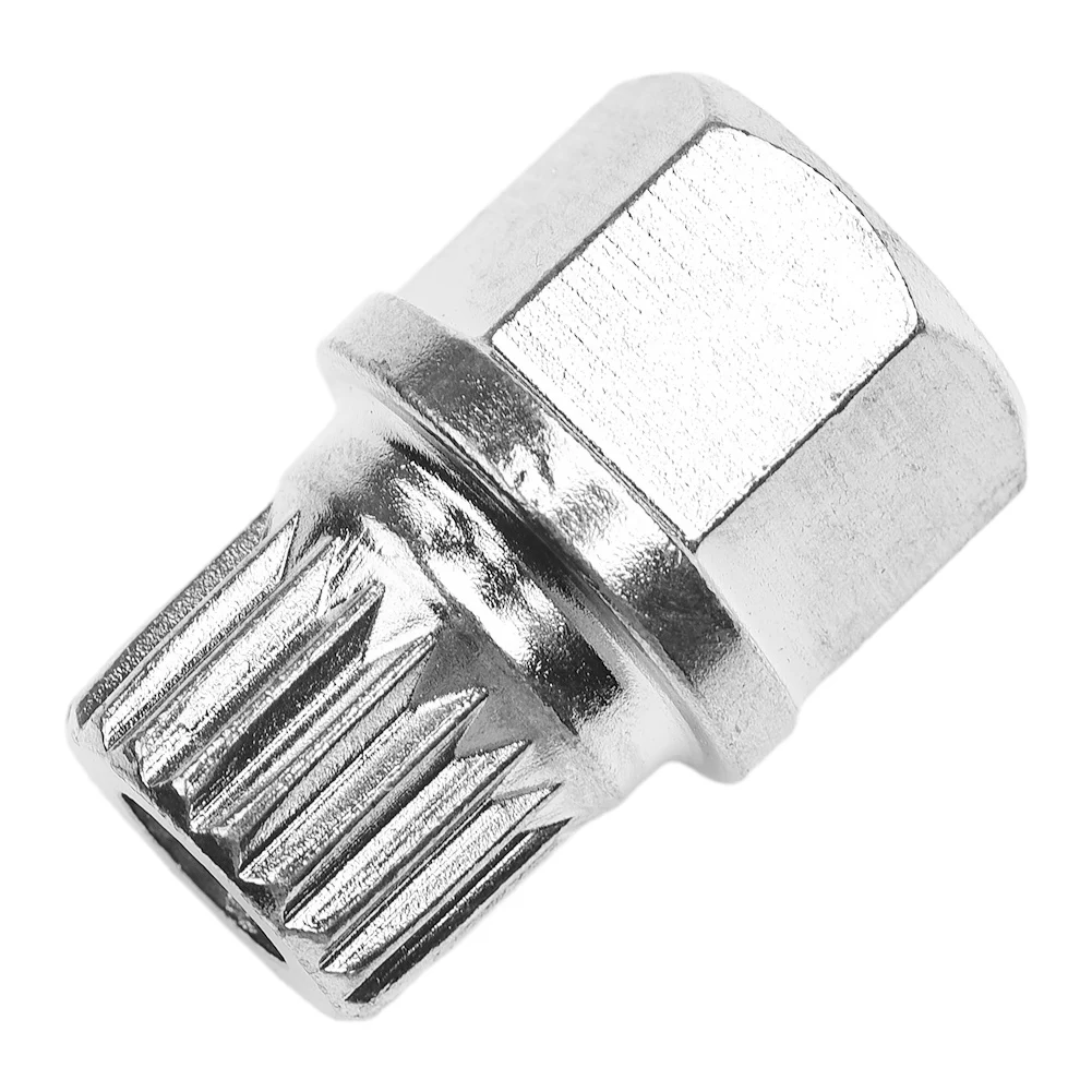 

Hand Tools For Car Repairs Wheel Lock Lug Nut 20 X 28mm Rustproof Silver Tone Sleeve Key Removal Tool T Tyre Security Screw