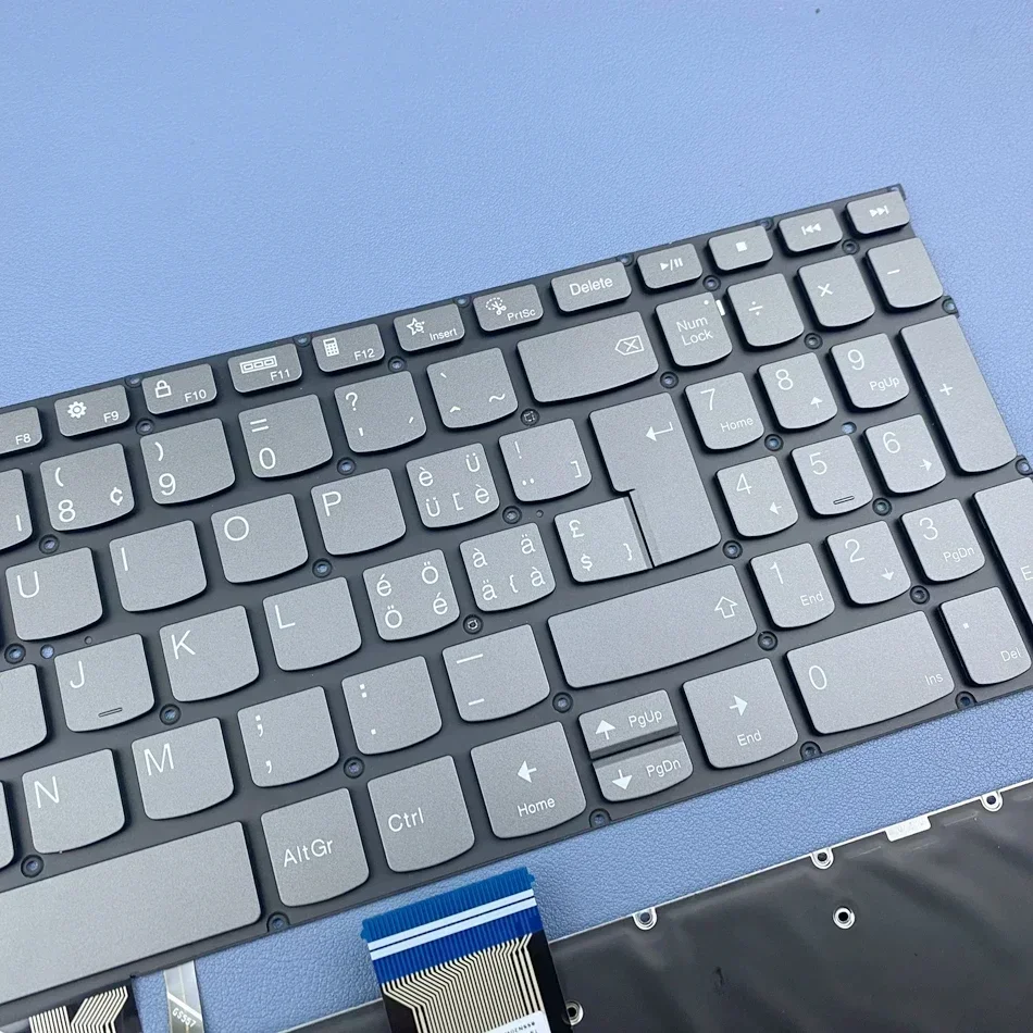 لوحة مفاتيح جديدة بإضاءة خلفية أمريكية/سوئية/كورية/روسية لسلسلة Lenovo Ideapad Yoga Slim 7-15IIL05 7-15IMH05 7-15ITL05