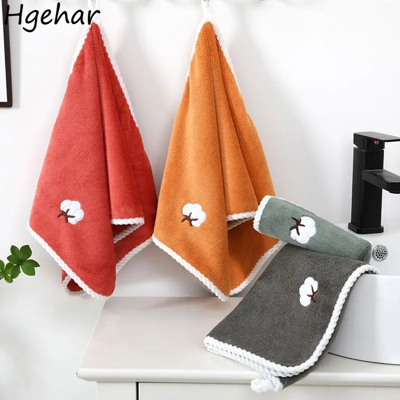 35x75cm Towels Household Soft Coral Fleece Washcloth Quick Dry Hair Face Shower Absorbent Toalla Adult Four Season Skin-friendly