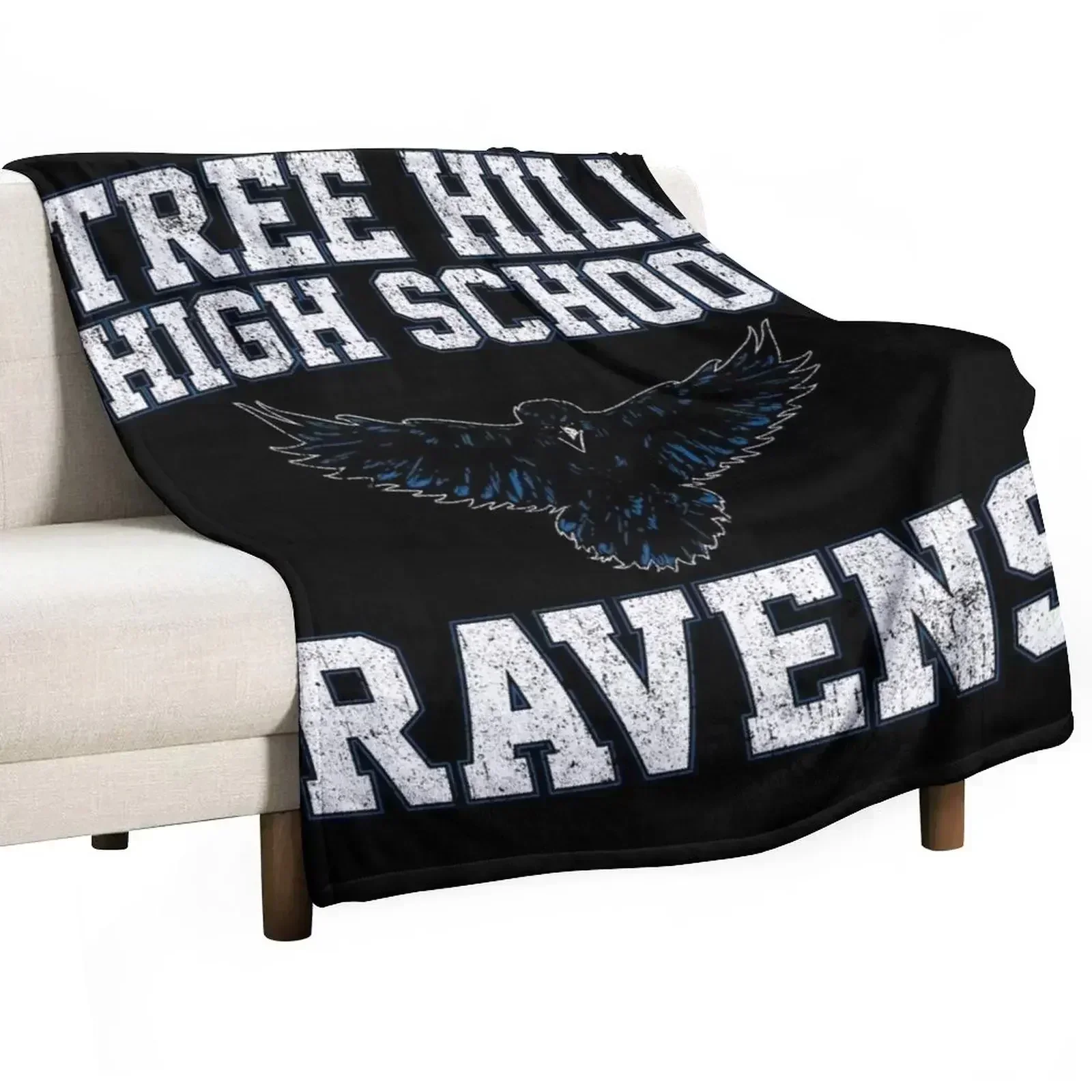 

Tree Hill High Ravens Throw Blanket Retros Custom Kid'S Beach Blankets