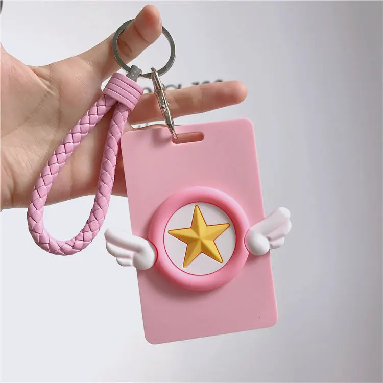  Cute Anime Cardcaptor Sakura Key Neck Strap Lanyard Card ID Sailor Moon Key Chain Key Holder Key Rings Accessories Gifts x237