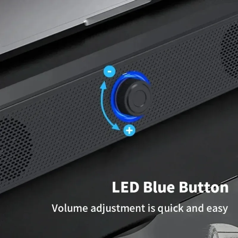 Strong Bass Bluetooth Computer Soundbar Wired USB Powered For PC For Laptop For TV For Desktop For Home Office Gaming Daily Use view 5