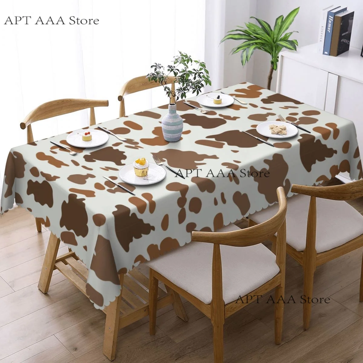 Animal Rural Print Tablecloth Rectangular Waterproof Freemasonry Mason Table Cover Cloth for Banquet