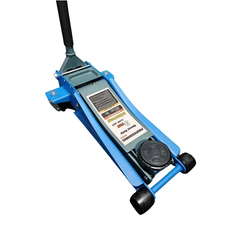 

High Quality 3 Ton Blue Hydraulic Low Profile And Steel Racing Floor Jack