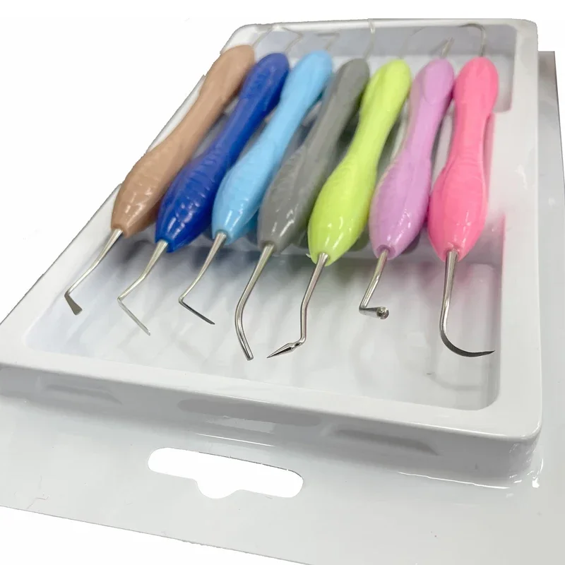 

7 Pcs Kit Dental Composite Resin Filling Spatula Aesthetic Restoration Set Resin Filler Set Dental Tool Restoration Spatula