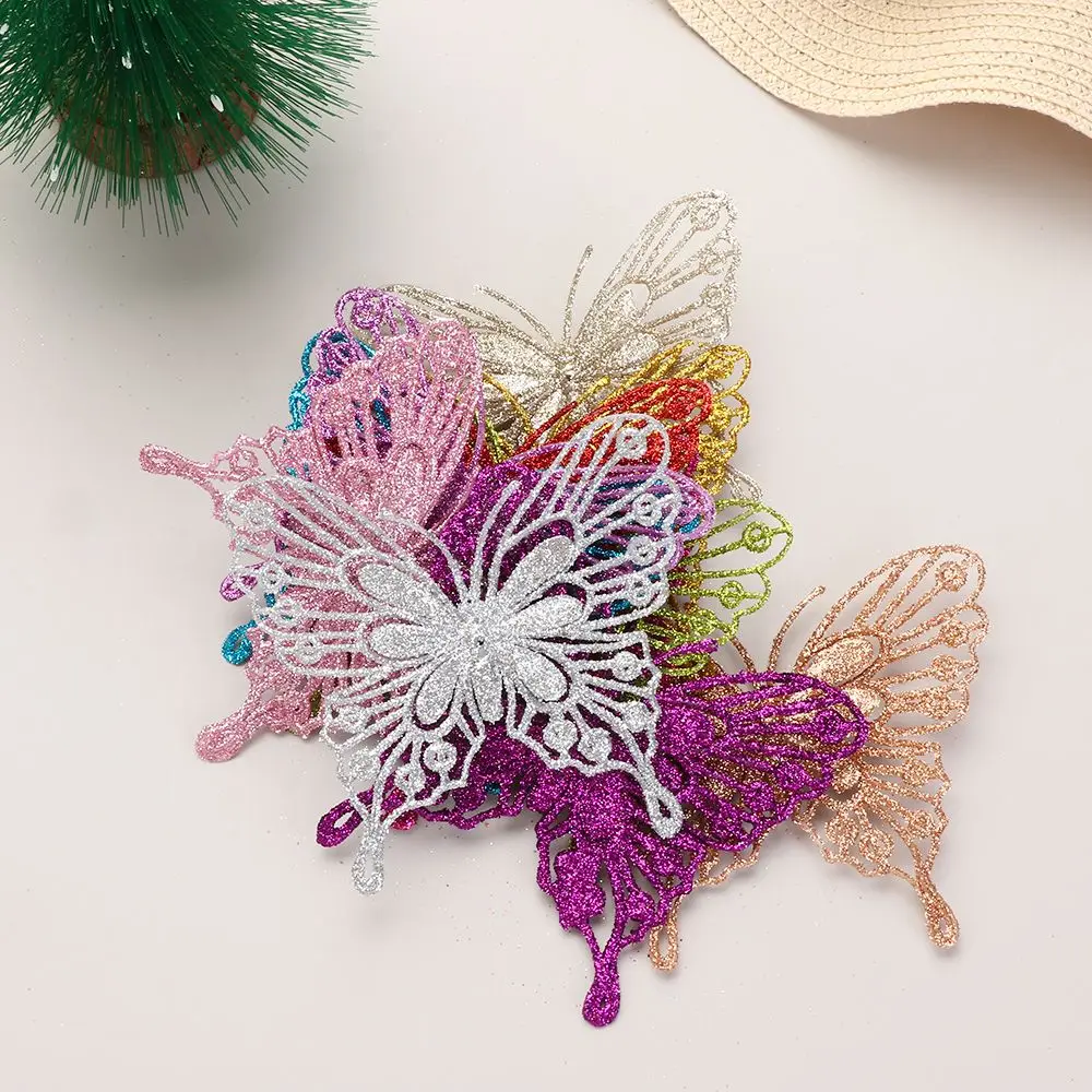 Colorful Gold Powder New Year Decor Artifical Christmas Tree Decorations Christmas  Fake  Home Xmas Ornaments