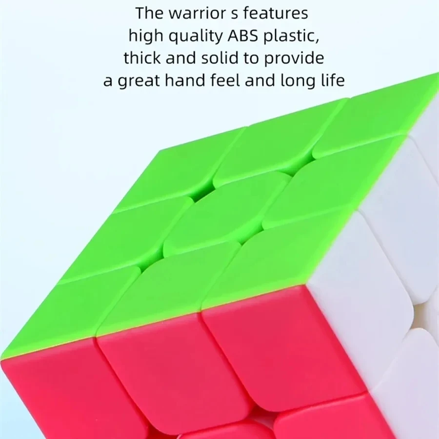 QiYi Speedcube Warrior S 3x3 Magic Cube Bez naklejek Profesjonalne puzzle 3x3 Speed Puzzle 3×3 dla dzieci Cubo Magico do gier