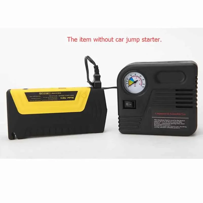 Portable Car Air Pump Auto Electric Air Compressor Tire Inflator 12V 60W With Car Jump Starter Connector 150PSI