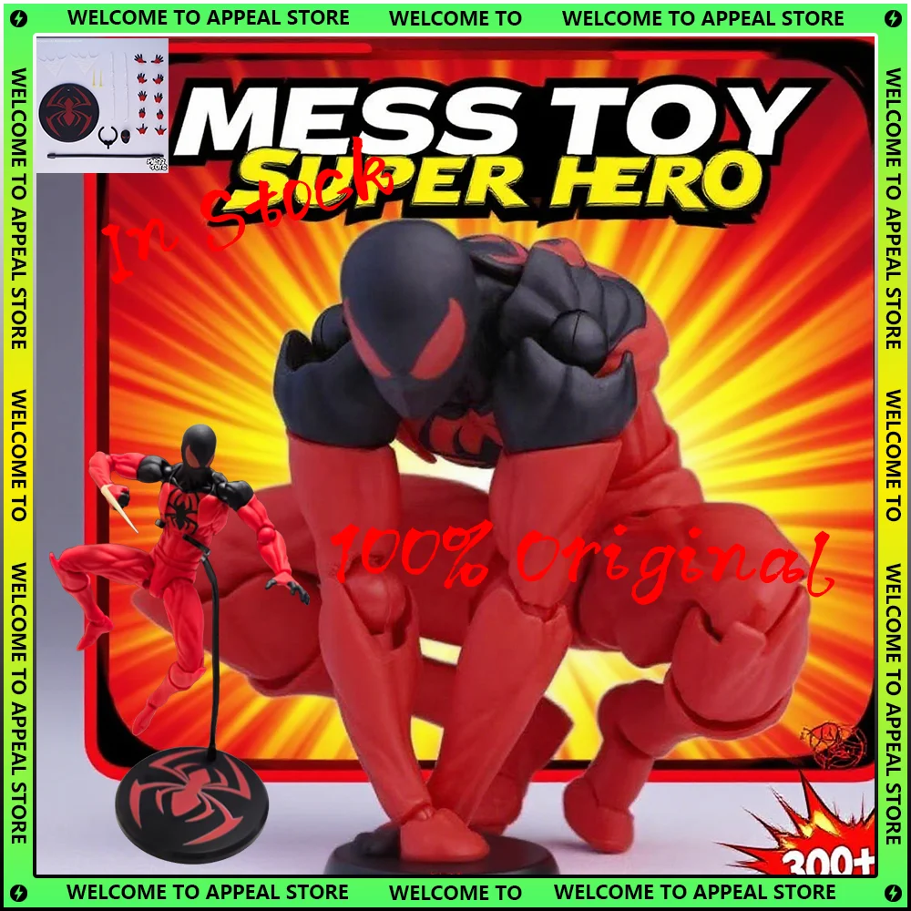 

Mess Toys Spider Man Anime figure Scarlet Spider Action Figure Kaine Parker Figurine SpiderMan Character Collectible Model Toys
