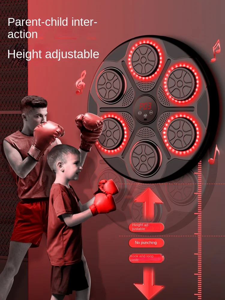 Electronic Intelligent Music Boxing Machine Trainer Light Rhythm Music Boxing Fist Heavy Fist Speed Test Wall Target