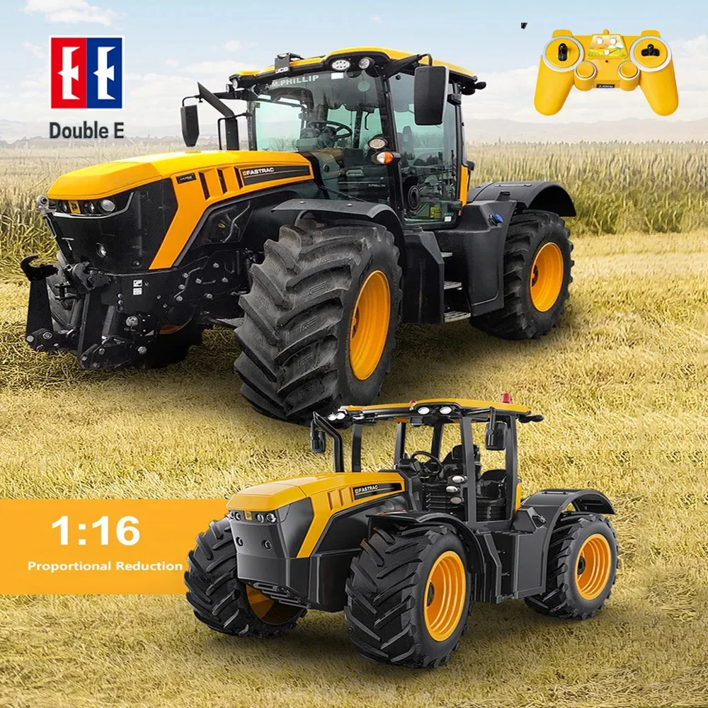

DOUBLE E RC Farmers Truck Dump E359 1/16 4WD Harvest Farmer Car Tractor 2.4G Remote Control Vehicles Model Toys for Children