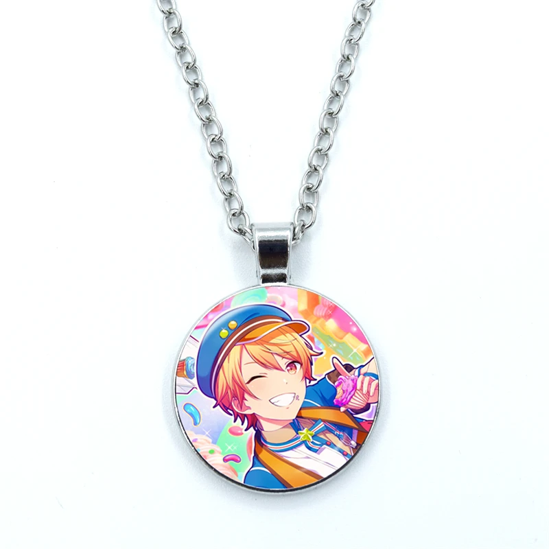 Project SEKAI Anime Wonderlands×Showtime Tenma Tsukasa Glass Pendant Charm Necklace Jewelry Fans Gift